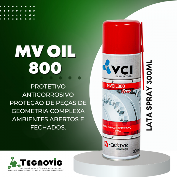 MVOIL®800 Óleo Protetivo Anticorrosivo Equipamentos Diversos 