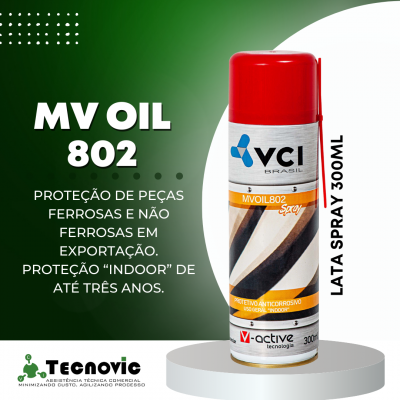 MVOIL®802 - Óleo Protetivo Anticorrosivo para Metais Ferrosos e não Ferrosos