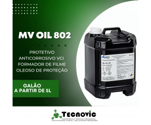 MV OIL 802 ÓLEO PROTETIVO PARA METAIS FERROSOS E NÃO FERROSOS