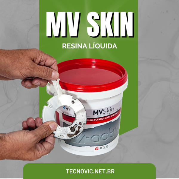 MV SKIN - Resina Plástica Proteção Anticorrosiva + U.V  Galão 3,6 Litros