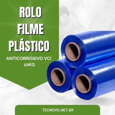 Rolo de Filme Plástico Anticorrosivo VCI - 10Kg