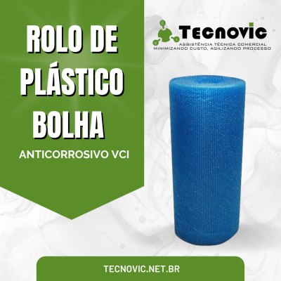 Rolo de Plástico Bolha Anticorrosivo VCI