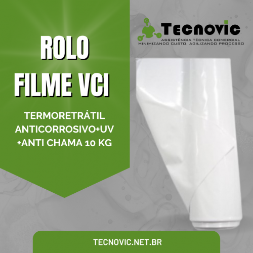 RL Filme VCI Termo Retrátil Anticorrosivo + UV + Anti Chama de 05 a 10 KG