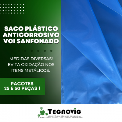 Saco Plástico Anticorrosivo VCI  Sanfonado